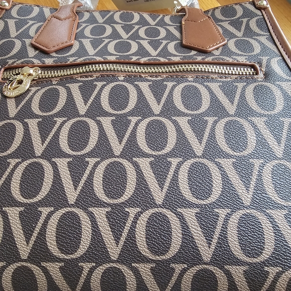 Orlandi Valentino. Brown Monogram Tote Bag. Brand new. - Picture 8 of 8